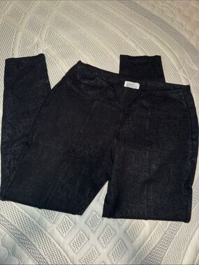 Market & Spruce Shimmery Black Ponte Leggings